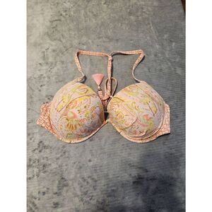 Victoria's Secret Swim 36DD The Fabulous Pink Paisley Strappy Bikini Top